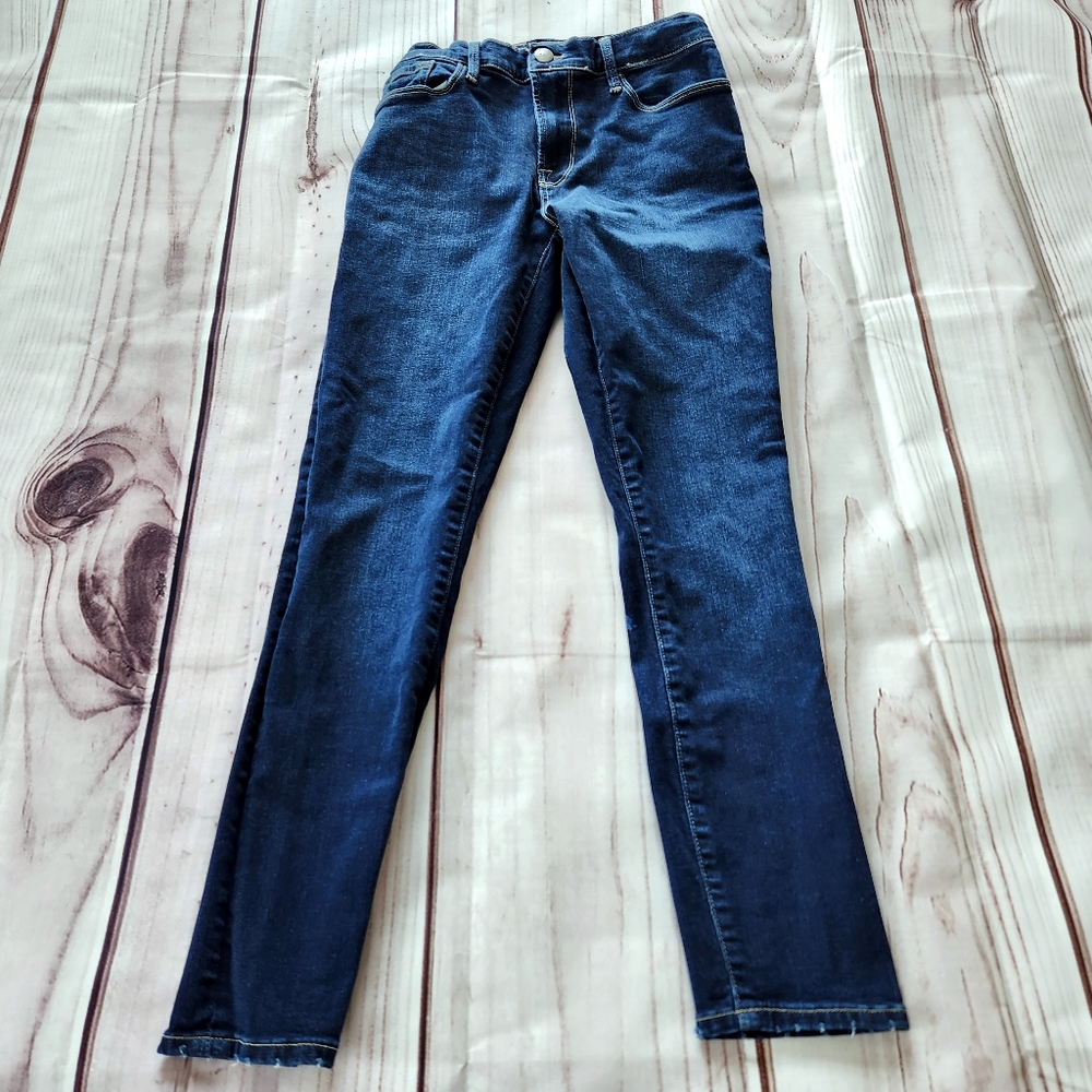 Frame "Le Skinny De Jeanne" Mid-rise Ankle Length Blue Jean | Women's Size 28 - Picture 4 of 14